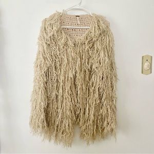 FREE PEOPLE boho Shaggy jacket